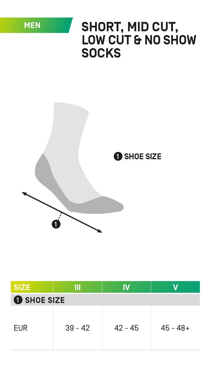 [New Version] Hiking Light Merino Compression Mid Cut Socks Men