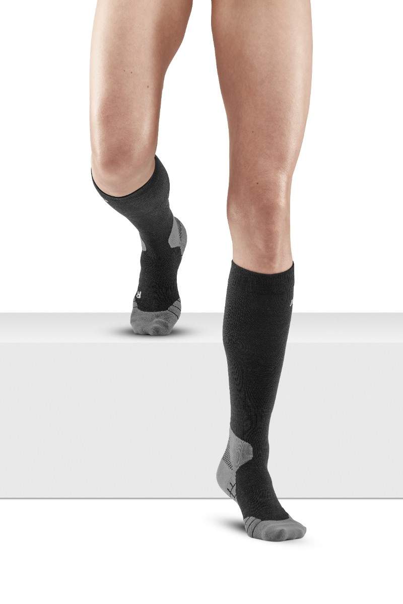 [New Version] Hiking Light Merino Compression Socks Tall Men