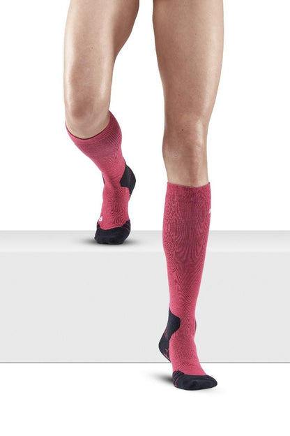 [New Version] Hiking Light Merino Compression Socks Tall Women