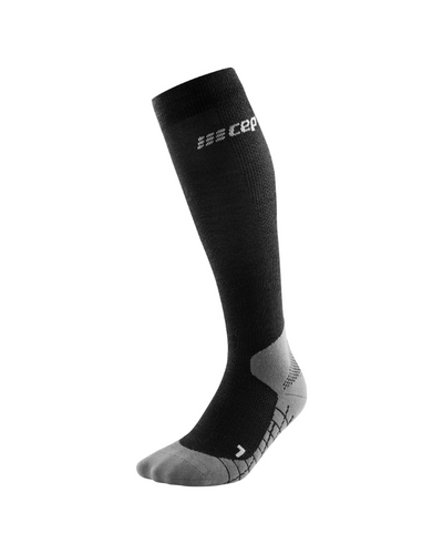 CEP [New Version] Hiking Light Merino Compression Socks Tall Men Black - Compression Socks Hong Kong
